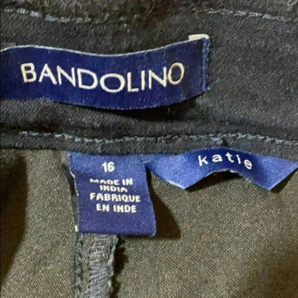 Bandolino 16 stretch pull up crop blue jeans - Picture 4 of 5